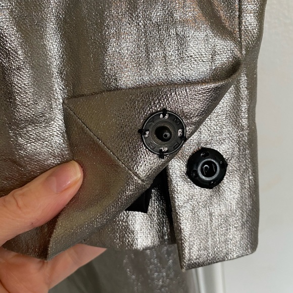 Smythe Silver Metallic Trench Coat - Picture 7 of 15